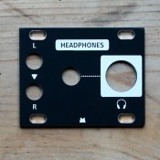 Black Panel for Intellijel Designs 1U Headphones